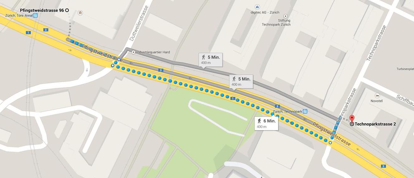 Walk ZHdK Ibis Hotel
